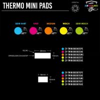 ZviZZer Thermo Mini Pad 25mm gelb weich 10Stk.