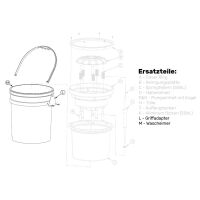 Lake Country Pad-Wascher 5Gal Eimer inkl. Griff