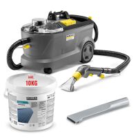 Kärcher Puzzi 10/1 Waschsauger inkl. Fugendüse & RM 760 Carpet Pro iCapsol Textilreiniger Pulver 10Kg